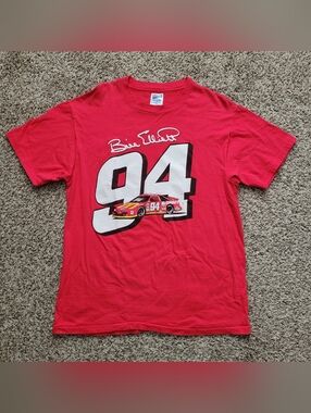 Vintage Hanes Nascar Bill Elliott T-shirt Shirt Red 94 Single Stitch Size Large